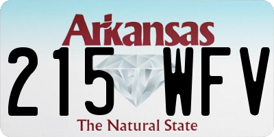 AR license plate 215WFV
