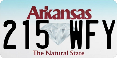 AR license plate 215WFY