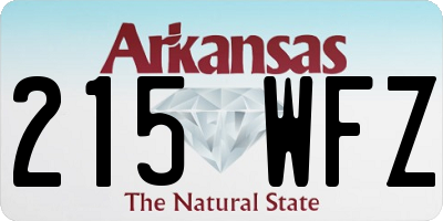 AR license plate 215WFZ