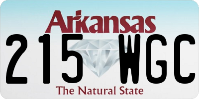 AR license plate 215WGC