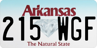 AR license plate 215WGF