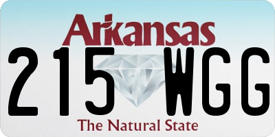 AR license plate 215WGG