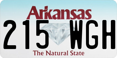 AR license plate 215WGH