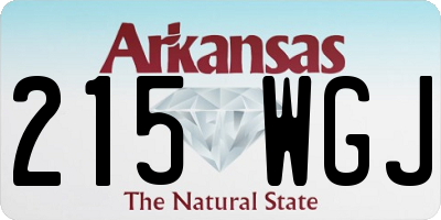 AR license plate 215WGJ