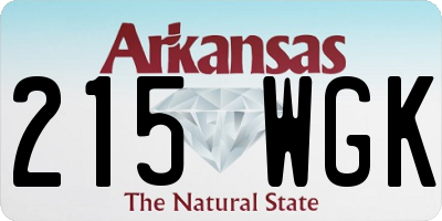 AR license plate 215WGK