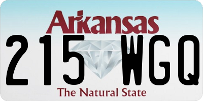 AR license plate 215WGQ