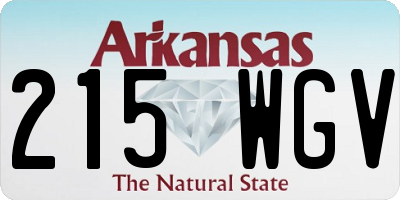 AR license plate 215WGV
