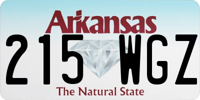 AR license plate 215WGZ