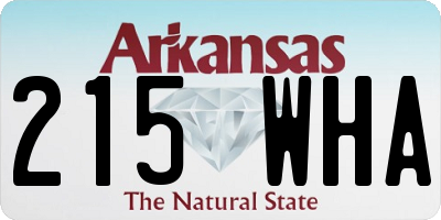 AR license plate 215WHA