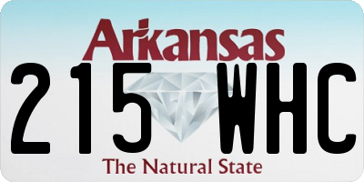 AR license plate 215WHC
