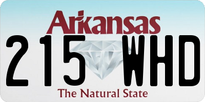 AR license plate 215WHD