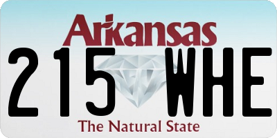 AR license plate 215WHE