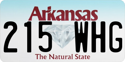 AR license plate 215WHG