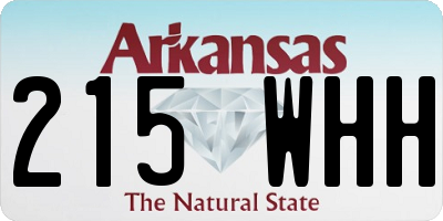 AR license plate 215WHH