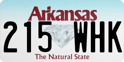 AR license plate 215WHK