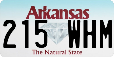 AR license plate 215WHM
