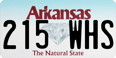 AR license plate 215WHS