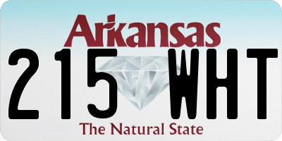 AR license plate 215WHT