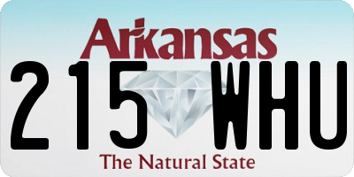 AR license plate 215WHU