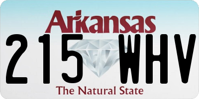 AR license plate 215WHV