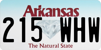 AR license plate 215WHW