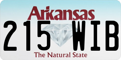 AR license plate 215WIB
