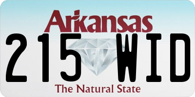 AR license plate 215WID