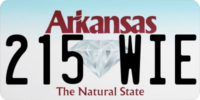 AR license plate 215WIE