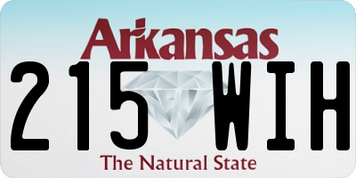 AR license plate 215WIH