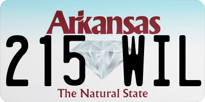 AR license plate 215WIL