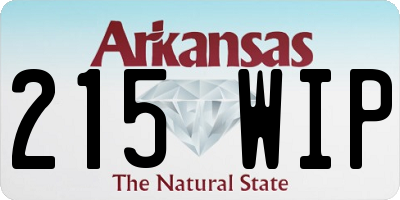 AR license plate 215WIP