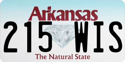 AR license plate 215WIS