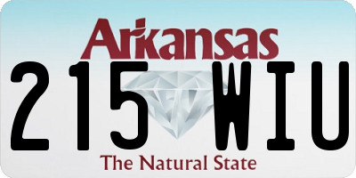 AR license plate 215WIU
