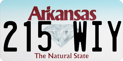 AR license plate 215WIY