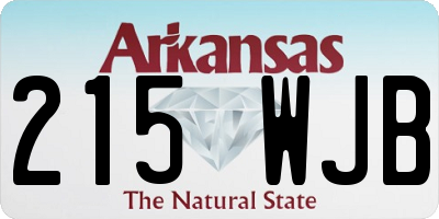 AR license plate 215WJB