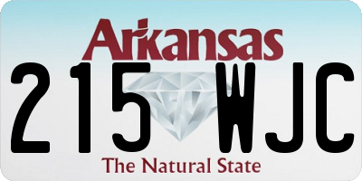 AR license plate 215WJC
