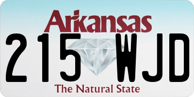 AR license plate 215WJD