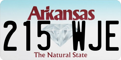 AR license plate 215WJE