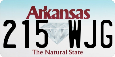 AR license plate 215WJG