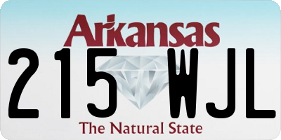 AR license plate 215WJL
