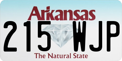 AR license plate 215WJP