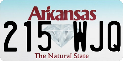 AR license plate 215WJQ