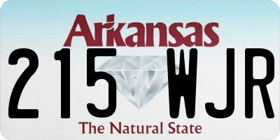 AR license plate 215WJR