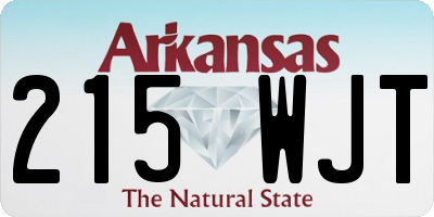 AR license plate 215WJT