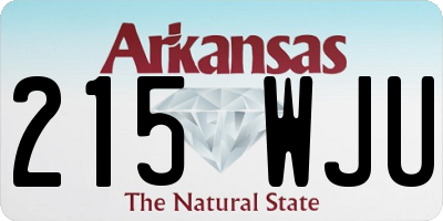 AR license plate 215WJU