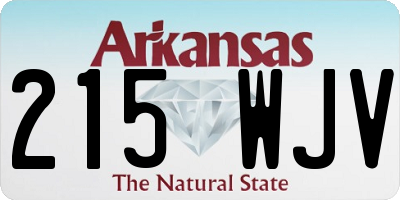 AR license plate 215WJV