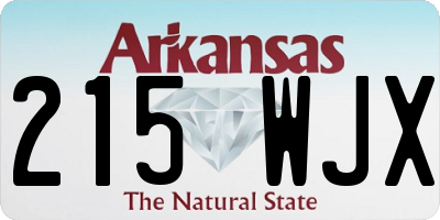 AR license plate 215WJX