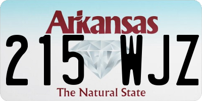 AR license plate 215WJZ