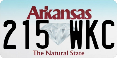 AR license plate 215WKC