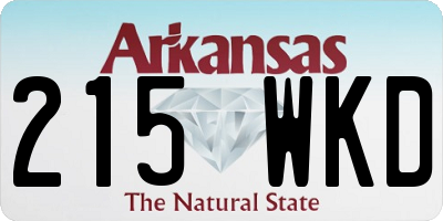 AR license plate 215WKD